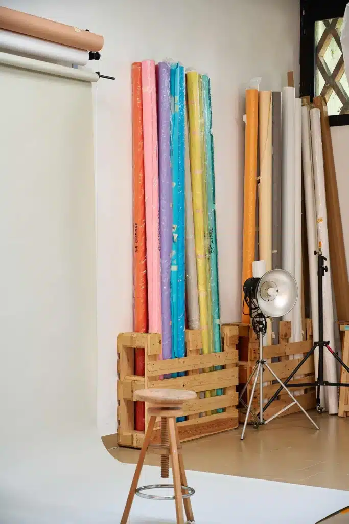 Maneki studio sala di posa fondali fotografici colorati